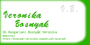 veronika bosnyak business card