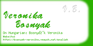 veronika bosnyak business card